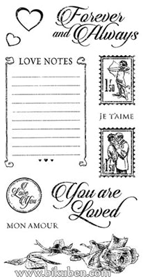 Graphic45 - Mon Amour - Clings stamps 2