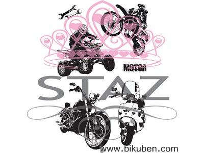 Staz - Clearstamp Stempelsett - Motor