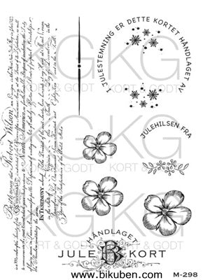 Kort & Godt - Clearstamps  Medium Plate - Håndlaget jul