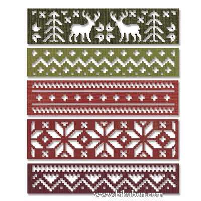 Sizzix - Tim Holtz Alterations - Thinlits - Holiday Knit