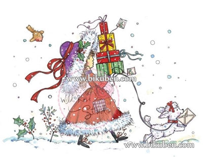 Wild Rose Studio - Clear Stamp - Annabelle with Gifts