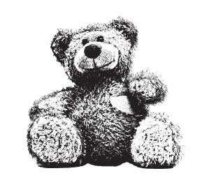 Papirgleder: Bamsen glad i deg