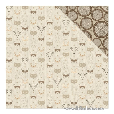 Authentique - Nestled - Observant Woodland Animal Faces 12x12"