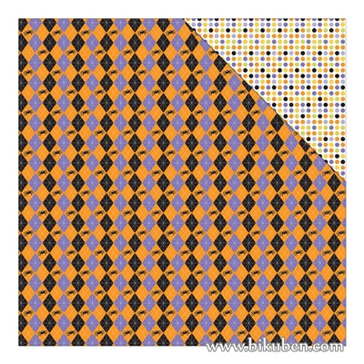 Authentique - Spooktacular - Argyle Diamonds & Spiders 12x12"