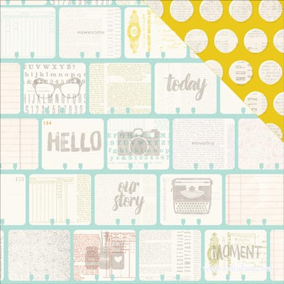 Pink Paislee - Memorandum - Ledger 12 x 12"