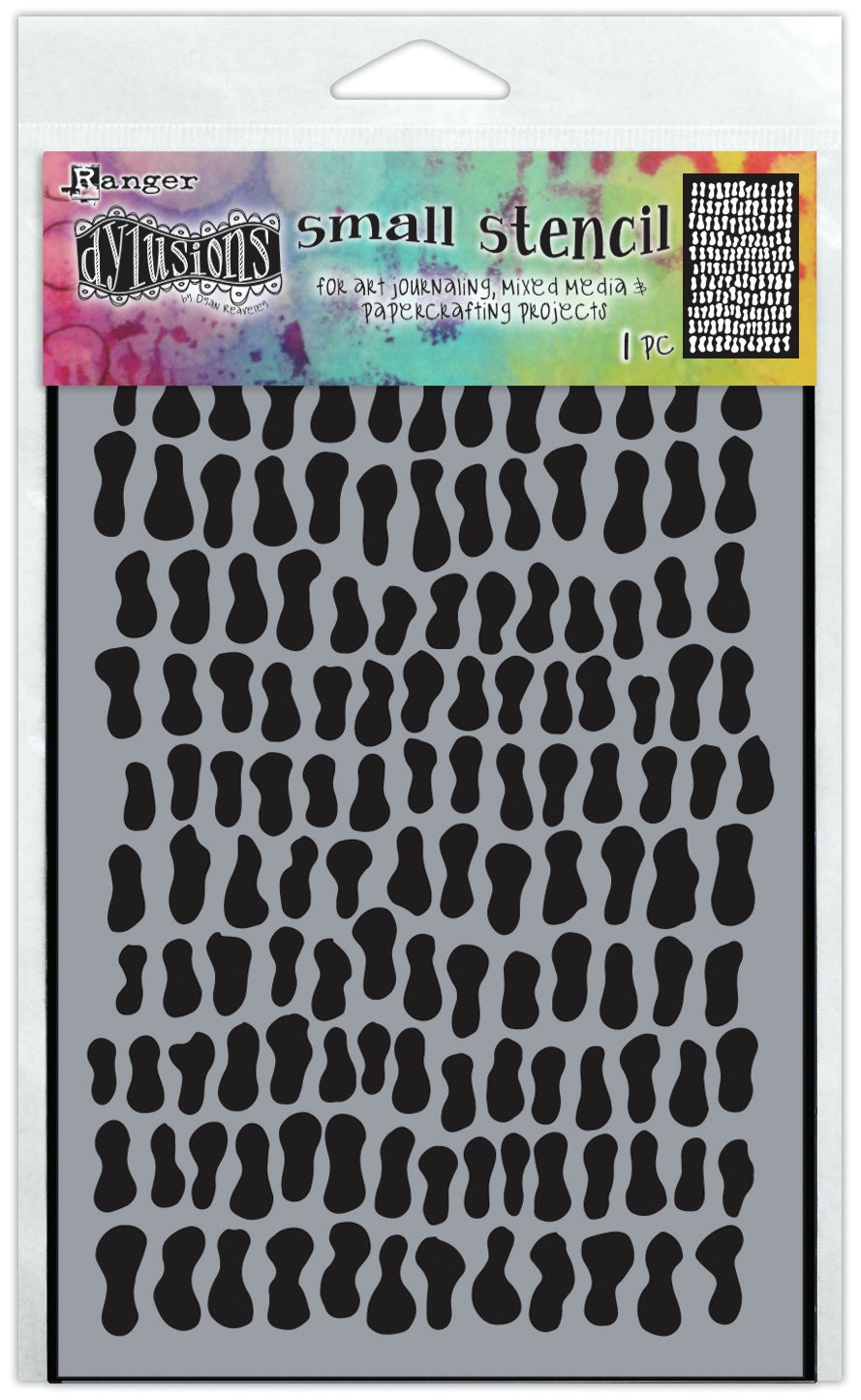Dylusions - Small Stencil - Golden Nuggets