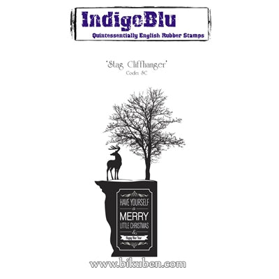 IndigoBlu - Mounted Stamps - Stag Cliffhanger