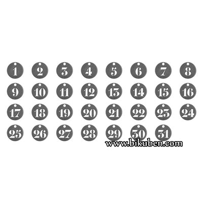 Tim Holtz - Ideaology - Number Tokens