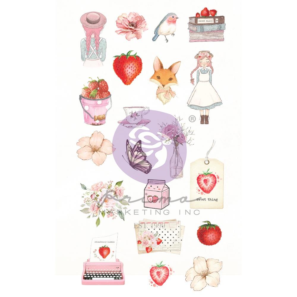 Prima - Strawberry Milkshake - Puffy Stickers 2