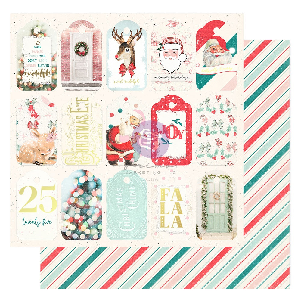Prima - Candy Cane Lane - Festive Feeling - 12 x 12"