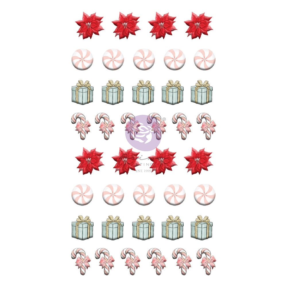 Prima - Candy Cane Lane - Puffy Stickers 2