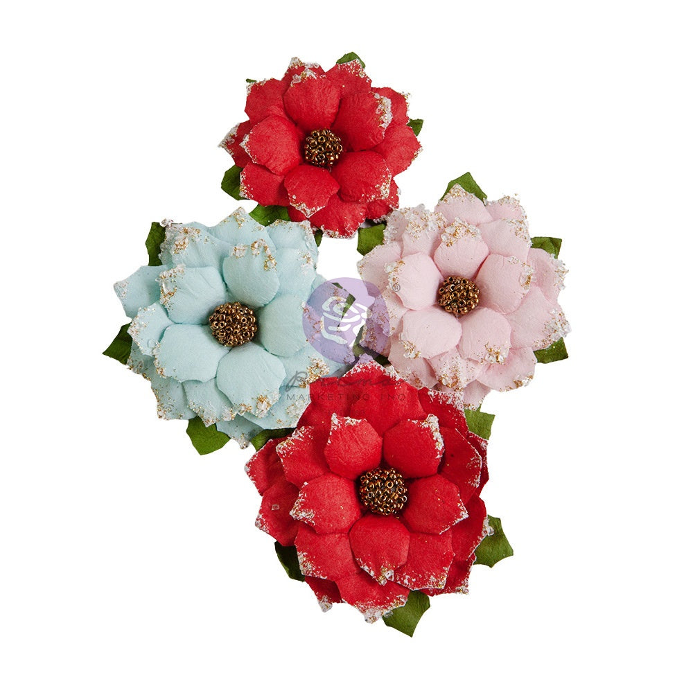 Prima - Candy Cane Lane - Paper Flowers - Christmas Morning