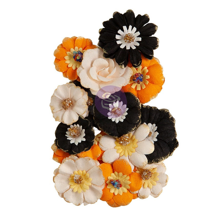 Prima - Luna - Paper Flowers - Halloween Mix