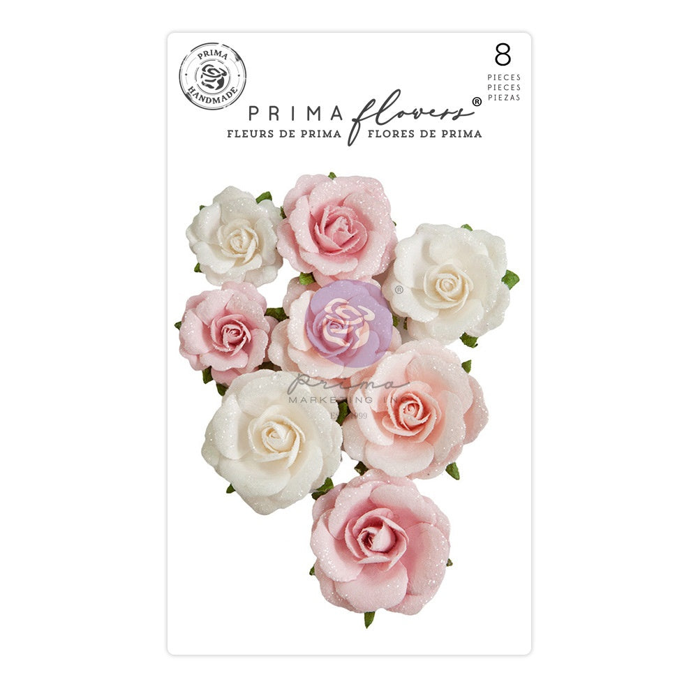 Prima - Candy Cane Lane - Paper Flowers - Sugar Sweet