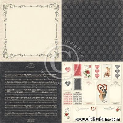 Pion Design - To my Valentine - Forget me Not 6x6 tum