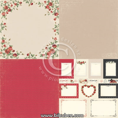 Pion Design - To my Valentine - Roses of Love 6x6 tum
