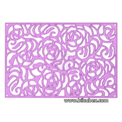 Prima - Purple Metal Die - Rose Wall