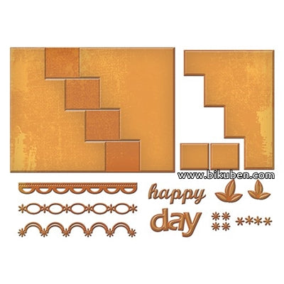 Spellbinders - Nestabilites - Card Creator - Happy Days Step Card Dies