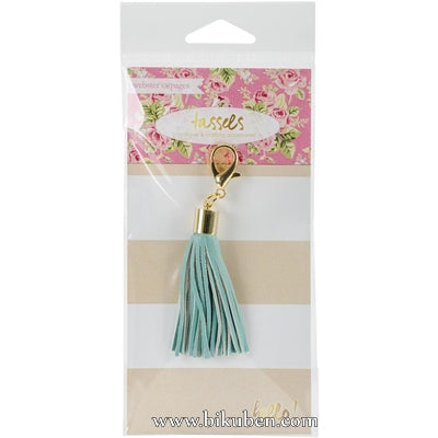 Webster's Pages - Charm Embellishement - Teal Tassel