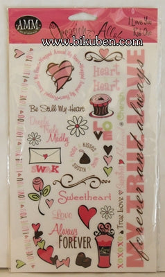 AMM - Occasion All - Love Rub-ons