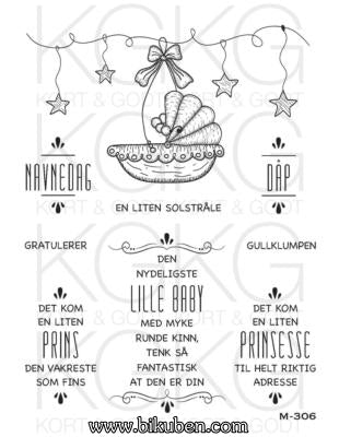 Kort & Godt - Clearstamps  Medium Plate - En liten Solstråle