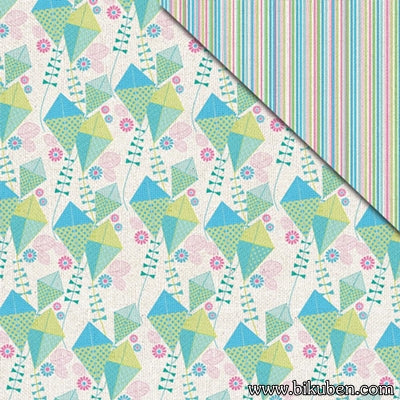 FabScraps - Kaleidoscope - Kites & Stripes 12x12"