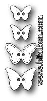 Poppystamps - Dies - Butterfly Buttons