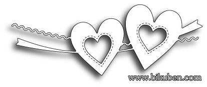 Poppystamps - Dies - Heart Streamer