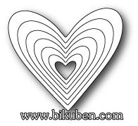 Poppystamps - Dies - Heart Frame
