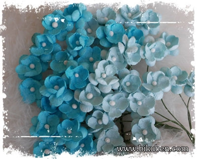 Papirdesign - Søte Blomster - Turkis