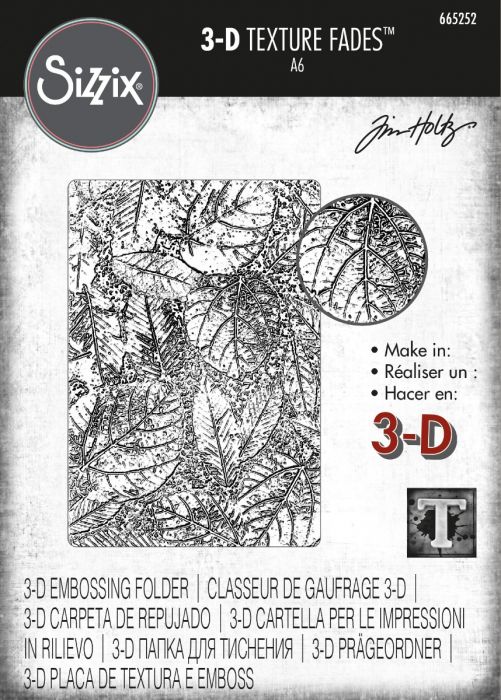 Tim Holtz Alterations - Texture Fades Embossing Folder - Foliage  3D