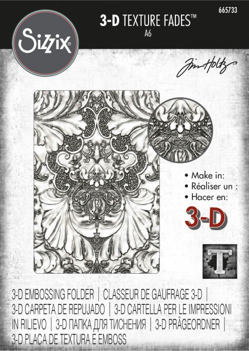 Tim Holtz Alterations - Texture Fades Embossing Folder - 3D - Damask