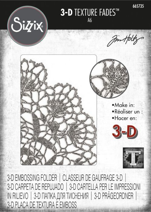 Tim Holtz Alterations - Texture Fades Embossing Folder - 3D - Doily