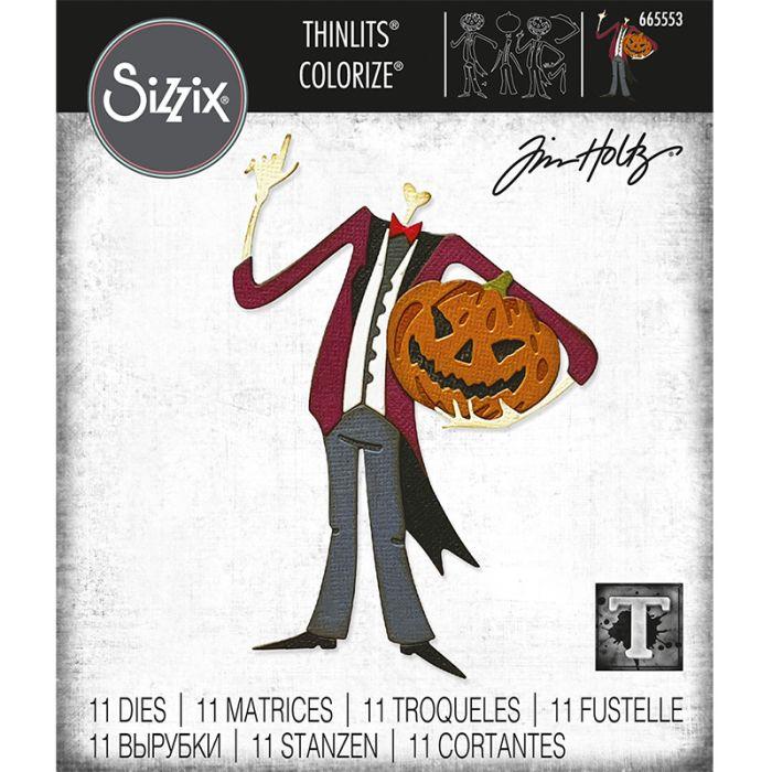 Sizzix - Tim Holtz Alterations - Thinlits - Colorize - Pumpkinhead