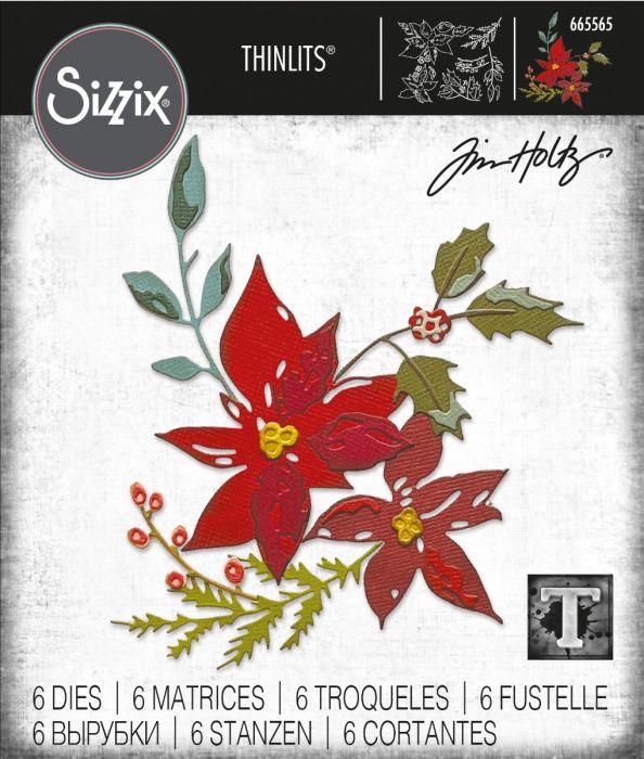 Sizzix - Tim Holtz Alterations - Thinlits - Festive Bouquet