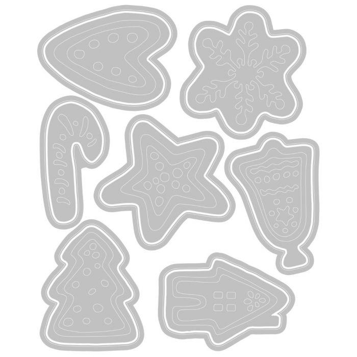 Sizzix - Tim Holtz Alterations - Thinlits - Christmas Cookies