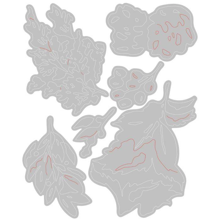 Sizzix - Tim Holtz Alterations - Thinlits - Holiday Brushstroke 2