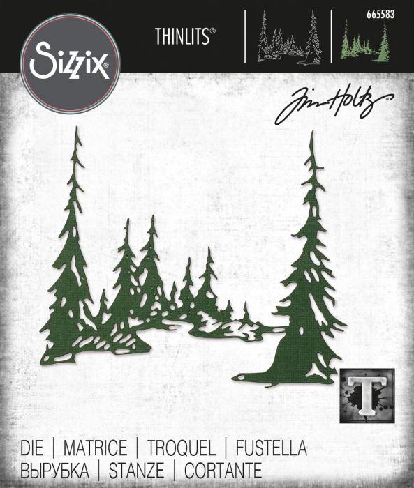 Sizzix - Tim Holtz Alterations - Thinlits - Tall Pines