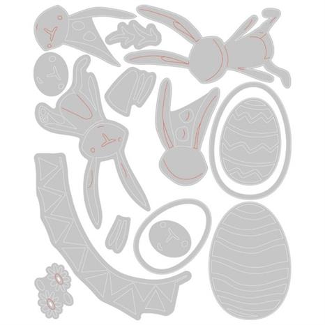 Sizzix - Tim Holtz Alterations - Thinlits - Bunny Games