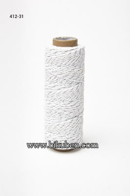 May Arts - Baker's Twine - White/Silver 