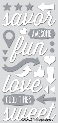 Paper House - Delish - Puffy Epoxy Stickers