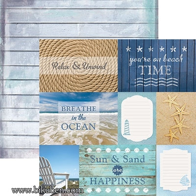 Paper House - At the Beach - Tags 12x12"