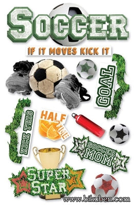 Paper House - 3D sticker - Soccer