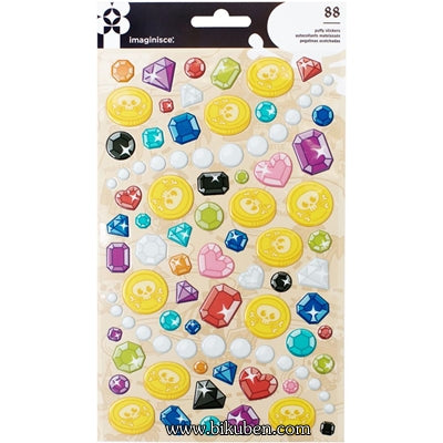 Imaginisce - Par-r-rty Me Hearty - Puffy Pirate Stickers