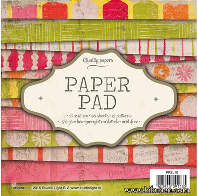Studiolight - Paper pad nr 10 - 15x 15cm