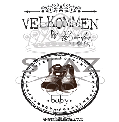 Staz - Clearstamp Stempelsett - Velkommen til verden