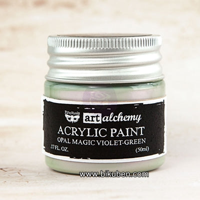 Prima - Art Alchemy by Finnabair - Acrylic Paints - Opal Magic - Violet-Green