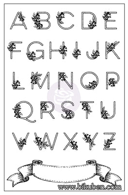 Prima - Vintage Emporium - Alphabet Cling Stamp