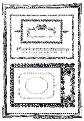 Prima - Cling Stamp - Mini Frames