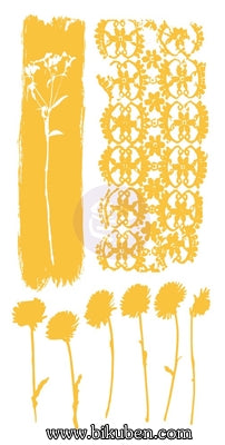 Prima - Adhesive Rub-Ons - Wildflowers